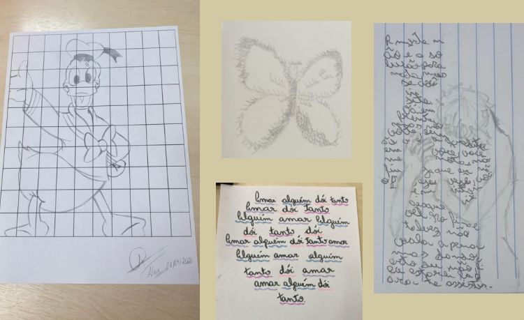 Alguns dos trabalhos já desenvolvidos pelos alunos até o momento